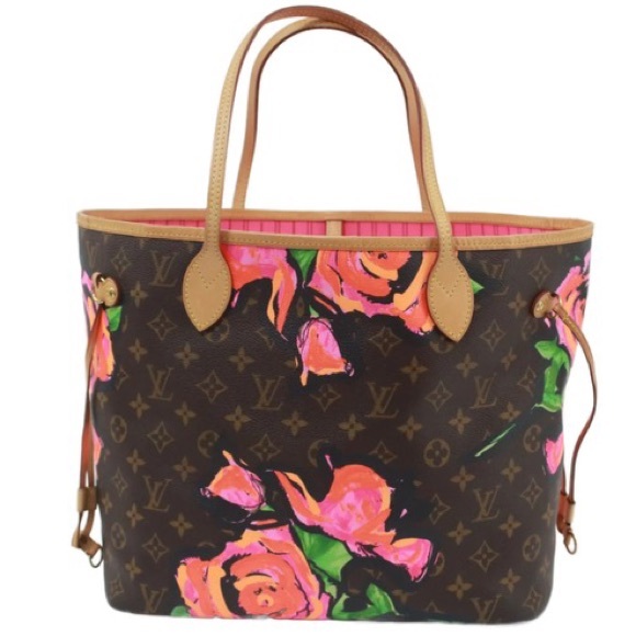 💎 ✨ HOST PICK ✨💎 ROSES STEPHEN SPRUCE NEVERFULL MM LOUIS VUITTON COLLECTABLE - Picture 5 of 17